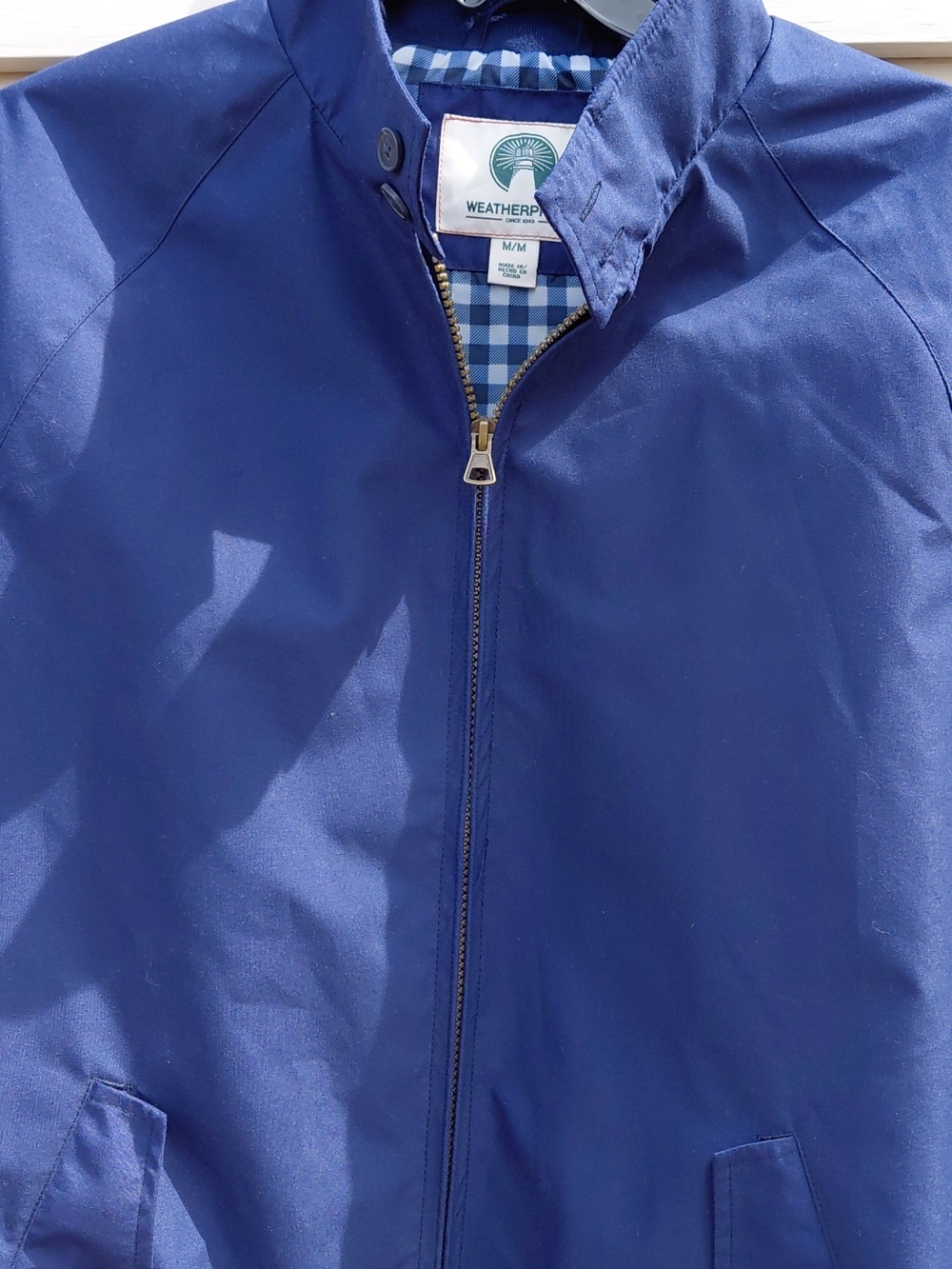 WEATHERPROOF Men's Navy Zipper Front  Jacket Size Medium
